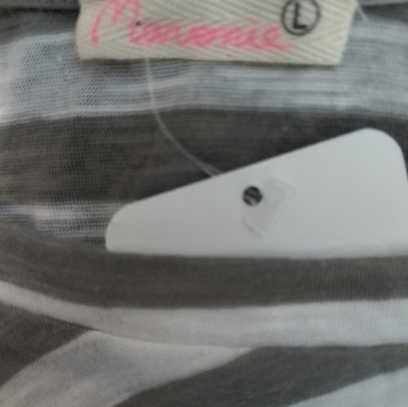 [5x$20] New Anthropologie/ Striped Shirt / Size Large Jr - Picture 4 of 4